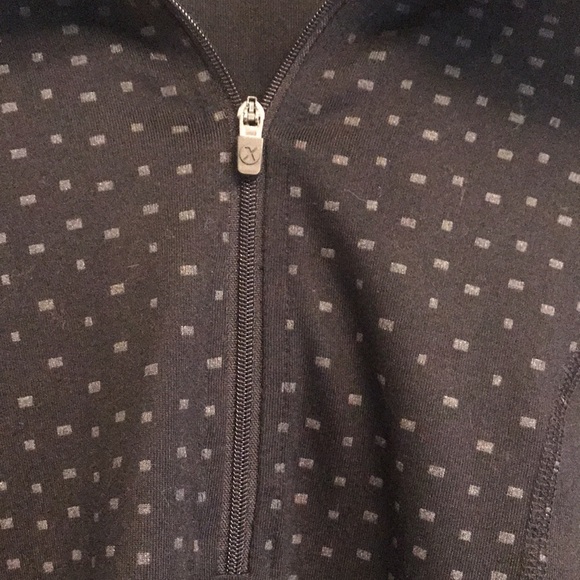 Xersion brand size M pullover 1/4 zip slim fit long sleeve top with hood. - Picture 3 of 6